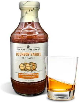 Gourmet Warehouse BBQ Sauces, 16 Fl ozs, 2 Pack (Bourbon Barrel)
