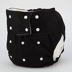 Teen Adult Cloth Diaper Nappy Reusable Washable for Disability Men (Black)