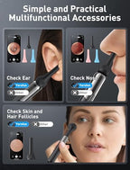 Ear Wax Removal, 3 in 1 Earwax Removal Kit, 1080P HD Ear Cleaner with Camera, FSA HSA Eligible, Otoscope with 7 Ear Spoon, Ear Cleaning 6 LED Lights 15 Ear Tips, Ear Camera for iOS & Android