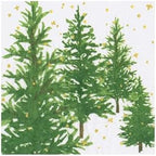 Caspari White Christmas Cocktail Napkins - 20 Per Package