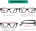 Eyekepper 2 Pairs Blue Light Blocking Reading Glasses for Men Women - UV Protection Spring Hinge Computer Readers
