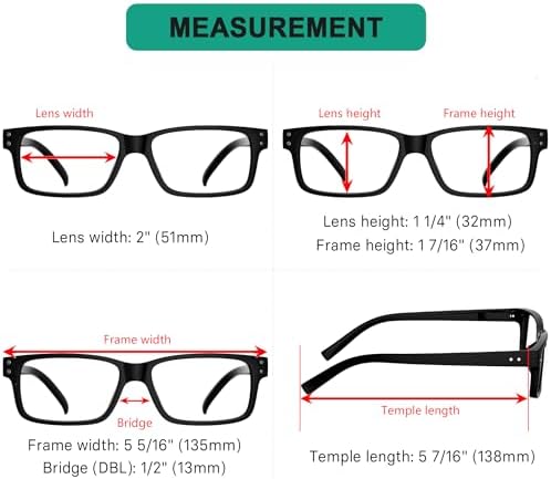 Eyekepper 2 Pairs Blue Light Blocking Reading Glasses for Men Women - UV Protection Spring Hinge Computer Readers