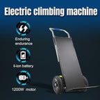 Electric Stair Climbing Dolly, Heavy Duty Cart 880lbs Capacity 1200W Motorized Hand Truck with Foldable Design for Moving Furniture Fridge Appliance(Black)