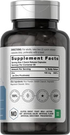 Horbäach Zinc Picolinate 100mg | 180 Capsules | High Potency | Non-GMO, Gluten Free | Zinc Supplement