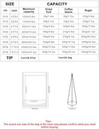 FireKylin 100 PCS Stand Up Pouches,6.3" x 9.4" Paper Bags With Window Clear Front Pouches Resealable Zipper Food Storage Brown