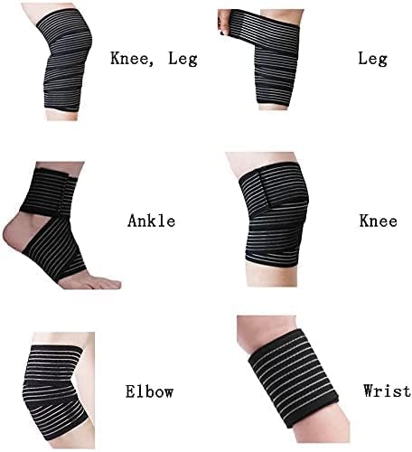 Elastic Lower Leg Calf Compression Support Bandage Sleeve Wrap for Women and Man, Shin Splint Guard for Football Runner, Basketball, Volleyball, Calf Pain Relief, Adjustable Plus Size (Black)