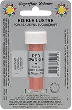 Sugarflair RED SPARKLE Edible Lustre Dust Powder - Cake decorating shimmer