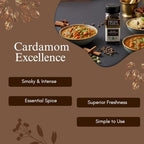 Pride of India Black Cardamom Pods 1 oz | Whole Black Cardamom Spice for Biryani, Curry, Stew & Garam Masala | Smoky Aromatic Elaichi for Indian & Asian Cooking | Dual Sifter Bottle