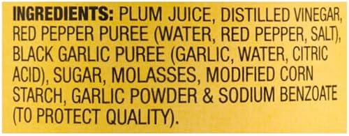 Simply Asia Hot Sauce, Black Garlic, Sweet and Savory Heat Made with Red Pepper and Black Garlic for Noodles, Rice, Stir-Fry, Wings, Yakitori, Chicken, Beef, Veggies, and More, 8 fl oz