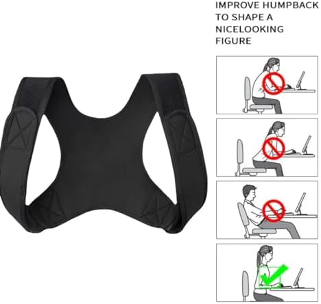 Back Brace Posture Corrector,Instant Straightener and Shoulder Back Hero Posture Corrector for Women and Men,Adjustable Upper Breathable Back Support Brace