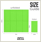 Party Solids Lime Green Dinner Napkins Disposable 8" x 4" Folded - 40 Pcs 2 Ply Lime Green Napkins Disposable Paper Guest Towels for Bathrooms, Dinners, Everyday Parties & Party Supplies
