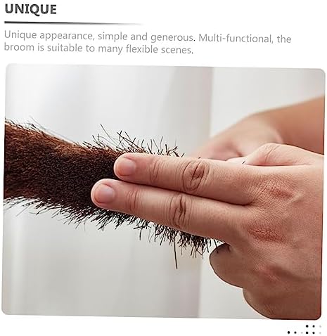 Palm Broom Small Handheld Dust Brush with Soft Bristles for Bed Sofa Cleaning Portable Desktop Broom with Sling for Easy Storage Household Cleaning