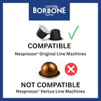 Caffè Borbone Green Blend Decaffeinated Nespresso Compatible Espresso Coffee Pods, 100 Count Espresso Pods