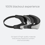 Ostrichpillow Eye Mask, Sleep Mask for Men Women 100% Blackout, No Pressure On Eyes, Soft & Breathable, Adjustable Fit, Travel Bag Included