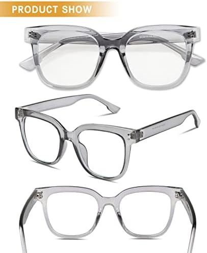 DUCO Superlight Blue Light Blocking Computer Reading and Gaming Eyewear Glasses,Anti Blue Light 100% UV Protection DC5210