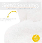 Hot Water Bottle - with Soft Premium Fleece Cover - White, 2L - Heating Pad for Menstrual Cramps and Period Comfort - Bed Foot Warmer - Hot & Cold Compress for Back, Stomach, Neck Pain Relief