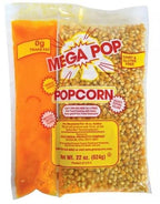 Mega-pop Popcorn 6 count, Oil and Salt Kit with Coconut Oil - Flavored Popcorn - Butter Corn/Oil/Salt Kits,22 oz
