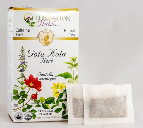 Celebration Herbals Organic Gotu Kola Tea Bags 24 Count