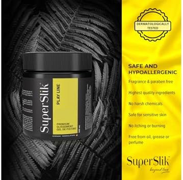 Super Slik Personal Lubricant for Fisting and Anal Sex - Thick and Long Lasting Back-Door Gel - Hybrid Silicone and Water Based Anal Lube for Men | Women | and Couples - 500-ml (17 oz)