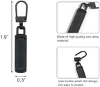 Deshionew 4 PCS Spare Zipper Pulls Removable Metal Zipper Pulls Zipper Replacement for Luggage, Purses, Backpacks, Clothes, Handbags (Black)