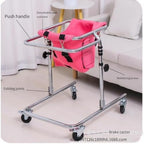 Rehabilitation Rollator Walkers Disabled,4 Walker with Wheels and seat Disabled Auxiliary,Foldable hemi Walker Equipment Rehabilitation Training Walking Aid,for Toddlers Teens with Special Needs