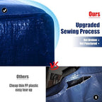 Cosy Family 4 Pack Heavy Duty Extra Large Moving Bags with Backpack Straps - Strong Handles & Zippers, Storage Totes For Space Saving, Fold Flat, Alternative to Moving Box (X-Large-Set of 4, Blue)