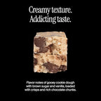 David High Protein Bars - 0g of Sugar, Low Carb, Gluten Free - 28g of Protein, 150 Calories - On-The-Go Snack - Chocolate Chip Cookie Dough Flavor, Pack of 12