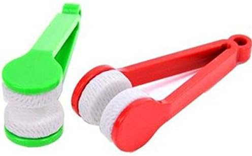 GBSTORE 5 Pcs Mini Sun Glasses Eyeglass Microfiber Spectacles Cleaner Soft Brush Cleaning Tool Mini Microfiber Glasses Eyeglasses Cleaner Cleaning Clip (Random Color)