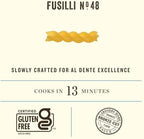 Rummo Gluten Free Fusilli N.48 - Gluten Free Fusilli Pasta Noodles, Made with Brown Rice & Corn, Pasta from Italy - 12 Ounce (Pack of 5)