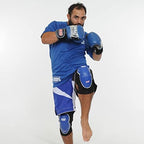 Combat Sports MMA Advanced IMF Tech™ Knee Pads – Injected Molded Foam, Leather Striking Surface, Neoprene Sleeve Support (Regular, Original)