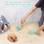 Cage Cleaner for Guinea Pigs Mini Dustpan and Brush Set for Chinchilla/Hamster/Bunny Small Animals Waste Cleaning Tool Kit