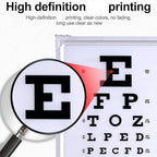 LED Eye Chart Light Box, Eye Exams Charts, Lighting Evenly and No Glare Effect, 2.5/5 M Distance Measurement, Suitable for Homes and Schools