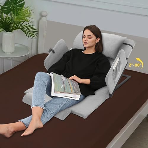 Electric Lifting Backrest 2-80° Adjustable Lifting Bed Backrest Electric Auxiliary Backrest for Pregnant Women, Elderly, Patients 660lbs Capacity, Remote Control