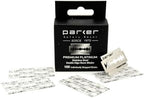 Parker Premium Platinum Double Edge Safety Razor Blades - 100 Count Salon Pack | Swedish Steel, Platinum-Tungsten-Chromium Coated | Smooth, Comfortable Shave | For Barbershop & Home Use