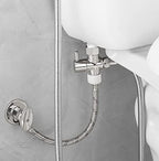 Bidet T Adapter with Shut off Valve,Metal T Valve for Bidet 7/8” X 7/8” X 1/2”or 3/8”,Tee Connector Bidet Attachment for Toilet
