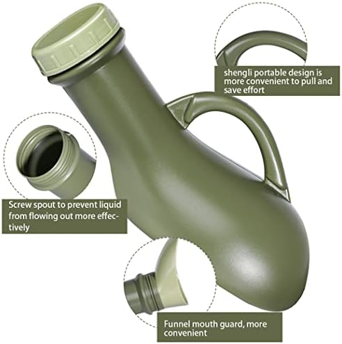 Urinal Travel Toilet Urinal Bottles with Funnel Pee Bottle Urinals Unisex Portable Urine Bottle Pee Container for Camping Outdoor Car Travel 1000ML