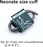 Skmeditec Nylon NIBP Cuff Single Tube for Neonate 6-11cm, Reusable Replacement Blood Pressure Cuff, No BP Connector