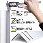 24" x 2" x 2" Reinforced Cardboard Edge Protectors, White (Pack of 100) – 0.12" Thick Medium-Duty Cardboard Corner Protectors for Shipping – American Quality V-Board Pallet Edge Guard