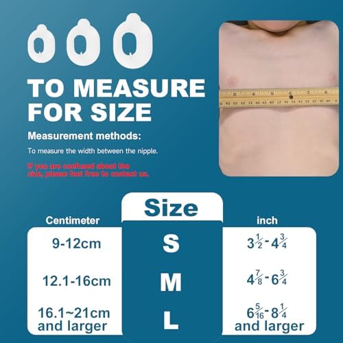 Pectus Excavatum Orthosis Brace, Pectus Excavatum Vacuum Bell， Sunken Sternum Brace for Adults and Child Physical Correction of Sunken Chest (Medium)