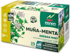 Hanan Peruvian Secrets Muna Herbal Tea | 100% Natural Andean Mint Leaves | 25 Tea Bags | Naturally Supports Healthy Digestion and Kidney Function - 6 Pack