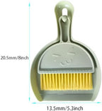 3 Pcs Mini Broom and Dustpan Set,Small Hand Broom and Dustpan Cleaning Cloths Set for Home Car Kitchen Table Kids Dustpan Brush Set for Sweeping Up Kitty Litter Pet Hair, with Hanging Hook