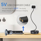 5V 1A Shaver Charger for Philips Norelco 2400 3600 3900 5400 7800 MG5910 MG7910 MG9510 MG9520 Trimmer, Power Cord 5V USB Charging Cable Replacement Philips 3000 5000 7000 9000 Series Razor (3.3FT)