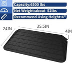 4 Inch Rise Threshold Ramp Anti-Slip Wheelchair Ramp Rubber Curb Ramp for Home Doorways 3 Feet Long 6500lbs Load Capacity(Anti-Slip Design)