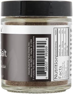 Viva Doria Hickory Smoked Sea Salt (Fine Grain) Hickorywood Salt (5 oz glass jar)