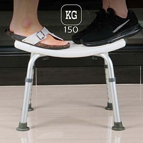 Bath Shower Chairs,Shower Chair for Elderly Height Adjustable Shower Seat for Seniors and Shower Assist Disabled, Bathroom with Arms Bathtub Lift Non-Slip Safety Shower Stool,B (Color : A)