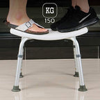 Bath Shower Chairs,Shower Chair for Elderly Height Adjustable Shower Seat for Seniors and Shower Assist Disabled, Bathroom with Arms Bathtub Lift Non-Slip Safety Shower Stool,B (Color : A)