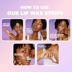 No Mo-Stache Shark Tank Lip Wax Strips - Hypoallergenic For All Skin Types - Facial Hair Removal for Women - Travel-Friendly Wax Kit with 36 Strips + Aloe Cream