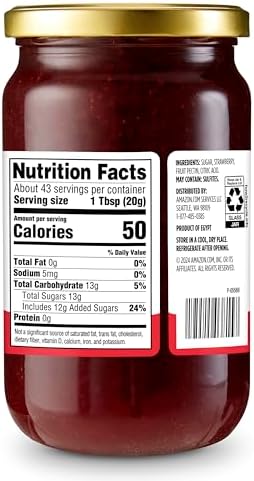 Amazon Grocery, Strawberry Preserves, 30 oz