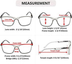 Eyekepper 5-Pack Large Frame Mens Womens Reading Glasses with Spring Hinge (One for Each Color)