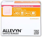 Smith+Nephew ALLEVYN Gentle Border Lite Wound Dressing, 2" X 2" Box of 10